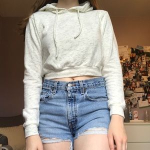 Nasty gal cropped hooded sweatshirt